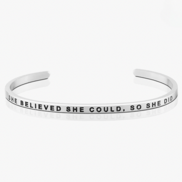 She Believed She Could, So She Did Bracelet