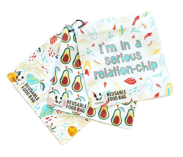 Reusable Food Bags - Set of 3