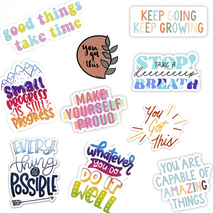 Mystery Motivational Sticker Pack